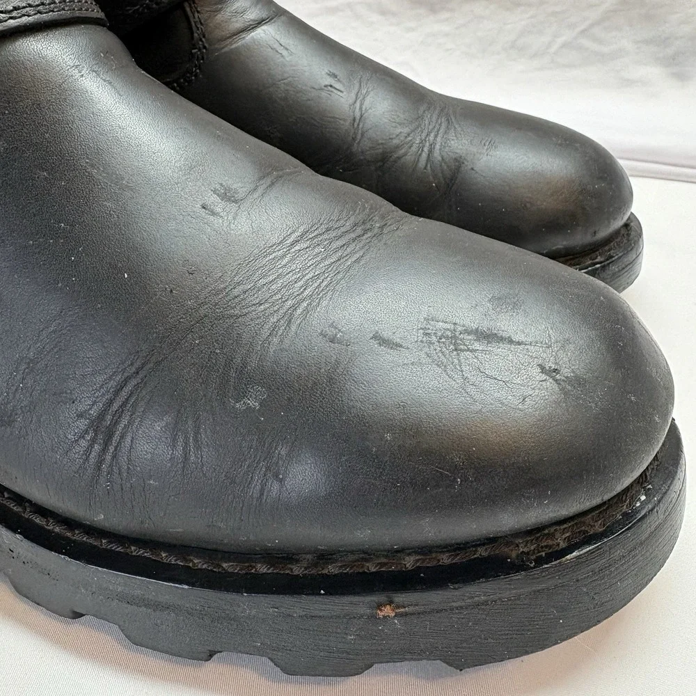 Harley Davidson Ransom Harness Boots Men US 11.5 Black Leather Motorcycle D91294